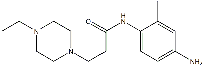 N-(4-amino-2-methylphenyl)-3-(4-ethylpiperazin-1-yl)propanamide Struktur