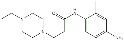 N-(4-amino-2-methylphenyl)-3-(4-ethylpiperazin-1-yl)propanamide,,结构式