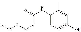 N-(4-amino-2-methylphenyl)-3-(ethylsulfanyl)propanamide Structure