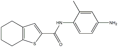 N-(4-amino-2-methylphenyl)-4,5,6,7-tetrahydro-1-benzothiophene-2-carboxamide Struktur