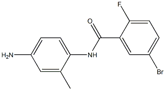 N-(4-amino-2-methylphenyl)-5-bromo-2-fluorobenzamide,,结构式