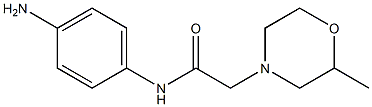 N-(4-aminophenyl)-2-(2-methylmorpholin-4-yl)acetamide Structure