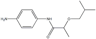 N-(4-aminophenyl)-2-(2-methylpropoxy)propanamide 结构式