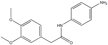 N-(4-aminophenyl)-2-(3,4-dimethoxyphenyl)acetamide Struktur