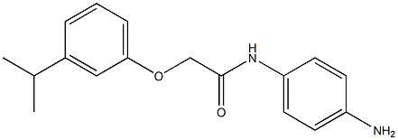 N-(4-aminophenyl)-2-(3-isopropylphenoxy)acetamide Structure