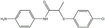 N-(4-aminophenyl)-2-[(4-chlorophenyl)sulfanyl]propanamide|