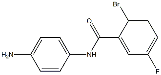 N-(4-aminophenyl)-2-bromo-5-fluorobenzamide 化学構造式