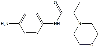 N-(4-aminophenyl)-2-morpholin-4-ylpropanamide Structure