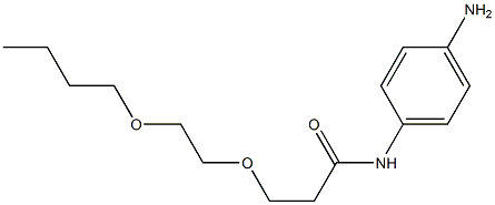 N-(4-aminophenyl)-3-(2-butoxyethoxy)propanamide,,结构式