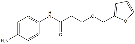 N-(4-aminophenyl)-3-(2-furylmethoxy)propanamide Struktur