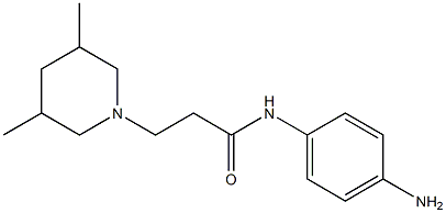 N-(4-aminophenyl)-3-(3,5-dimethylpiperidin-1-yl)propanamide Structure