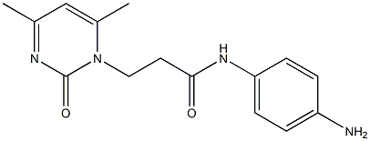 N-(4-aminophenyl)-3-(4,6-dimethyl-2-oxopyrimidin-1(2H)-yl)propanamide Structure