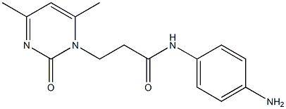 N-(4-aminophenyl)-3-(4,6-dimethyl-2-oxopyrimidin-1(2H)-yl)propanamide Struktur