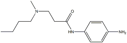 N-(4-aminophenyl)-3-[butyl(methyl)amino]propanamide Struktur