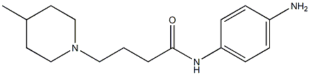 N-(4-aminophenyl)-4-(4-methylpiperidin-1-yl)butanamide,,结构式