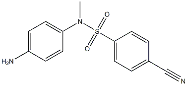 N-(4-aminophenyl)-4-cyano-N-methylbenzene-1-sulfonamide Structure