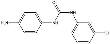 N-(4-aminophenyl)-N'-(3-chlorophenyl)urea Struktur