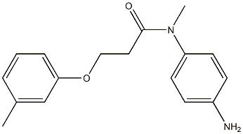 N-(4-aminophenyl)-N-methyl-3-(3-methylphenoxy)propanamide Structure