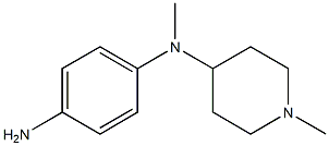 N-(4-aminophenyl)-N-methyl-N-(1-methylpiperidin-4-yl)amine Structure