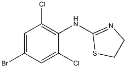 N-(4-bromo-2,6-dichlorophenyl)-4,5-dihydro-1,3-thiazol-2-amine Struktur