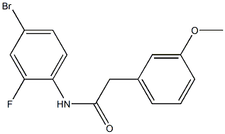 N-(4-bromo-2-fluorophenyl)-2-(3-methoxyphenyl)acetamide Structure