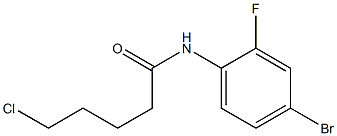 N-(4-bromo-2-fluorophenyl)-5-chloropentanamide Struktur