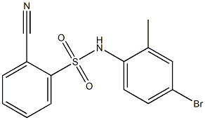 N-(4-bromo-2-methylphenyl)-2-cyanobenzene-1-sulfonamide Struktur