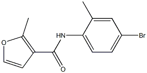 N-(4-bromo-2-methylphenyl)-2-methyl-3-furamide Struktur