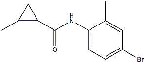 N-(4-bromo-2-methylphenyl)-2-methylcyclopropanecarboxamide Struktur