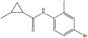 N-(4-bromo-2-methylphenyl)-2-methylcyclopropanecarboxamide Structure