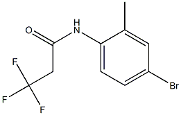 N-(4-bromo-2-methylphenyl)-3,3,3-trifluoropropanamide,,结构式