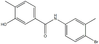 N-(4-bromo-3-methylphenyl)-3-hydroxy-4-methylbenzamide Struktur