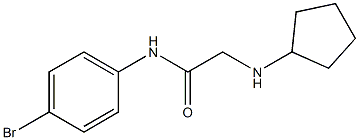 N-(4-bromophenyl)-2-(cyclopentylamino)acetamide,,结构式