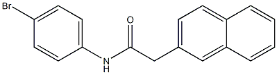 N-(4-bromophenyl)-2-(naphthalen-2-yl)acetamide 结构式