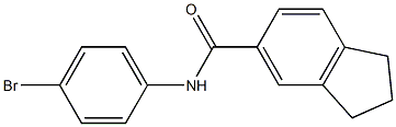 N-(4-bromophenyl)-2,3-dihydro-1H-indene-5-carboxamide Struktur