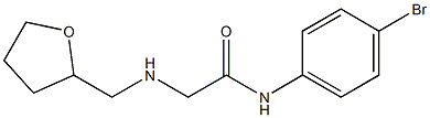 N-(4-bromophenyl)-2-[(oxolan-2-ylmethyl)amino]acetamide Struktur