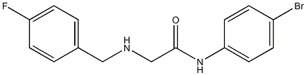 N-(4-bromophenyl)-2-{[(4-fluorophenyl)methyl]amino}acetamide Structure