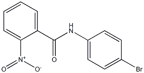 N-(4-bromophenyl)-2-nitrobenzamide 化学構造式