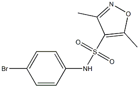 N-(4-bromophenyl)-3,5-dimethyl-1,2-oxazole-4-sulfonamide Struktur