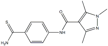  N-(4-carbamothioylphenyl)-1,3,5-trimethyl-1H-pyrazole-4-carboxamide