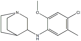 N-(4-chloro-2-methoxy-5-methylphenyl)-1-azabicyclo[2.2.2]octan-3-amine Structure