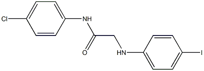 N-(4-chlorophenyl)-2-[(4-iodophenyl)amino]acetamide Structure