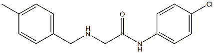 N-(4-chlorophenyl)-2-{[(4-methylphenyl)methyl]amino}acetamide|