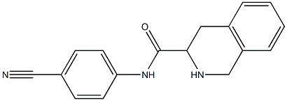 N-(4-cyanophenyl)-1,2,3,4-tetrahydroisoquinoline-3-carboxamide 化学構造式