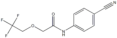 N-(4-cyanophenyl)-2-(2,2,2-trifluoroethoxy)acetamide Structure