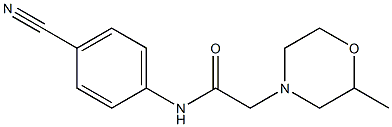 N-(4-cyanophenyl)-2-(2-methylmorpholin-4-yl)acetamide 化学構造式