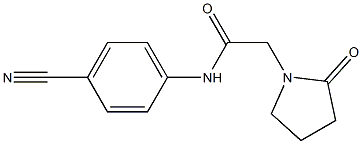 N-(4-cyanophenyl)-2-(2-oxopyrrolidin-1-yl)acetamide Structure