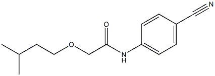 N-(4-cyanophenyl)-2-(3-methylbutoxy)acetamide Struktur