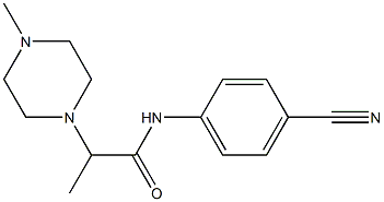 N-(4-cyanophenyl)-2-(4-methylpiperazin-1-yl)propanamide Structure