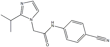 N-(4-cyanophenyl)-2-[2-(propan-2-yl)-1H-imidazol-1-yl]acetamide Structure